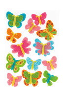 Naklejki z filcu  motyle (13szt) FVC100 Brewis